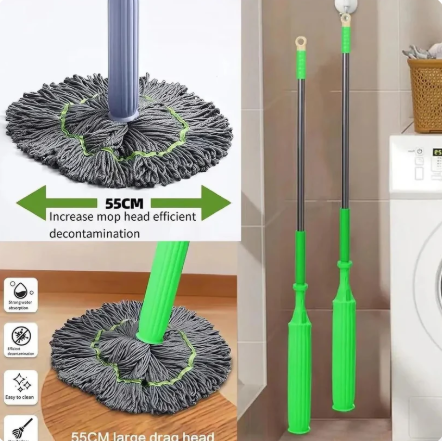 Bamboo shaped 360° Spin Floor Mop