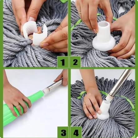 Bamboo shaped 360° Spin Floor Mop