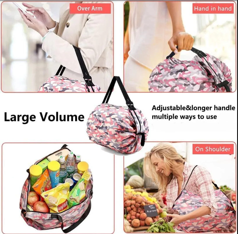 Two Pieces Foldable Shopping Bag