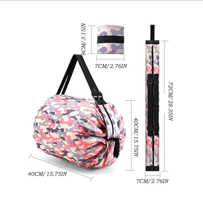 Two Pieces Foldable Shopping Bag